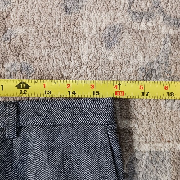 Pendleton 100% Wool Women’s 8 pants grey straight leg, dress pants, herringbone - Picture 6 of 9